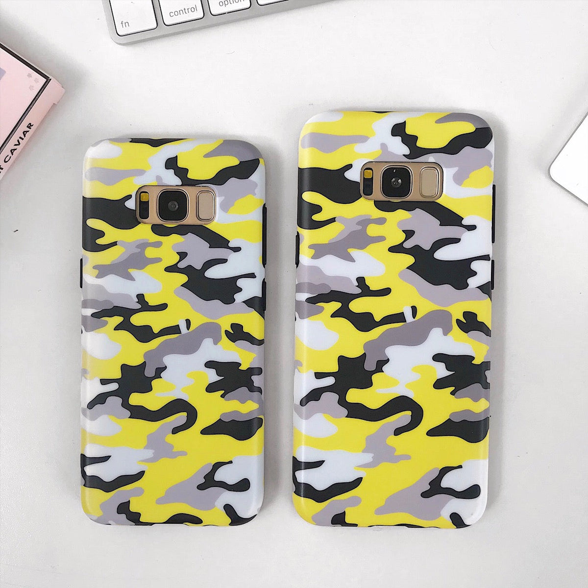 Yellow Camo Samsung Galaxy Case
