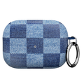 Denim Vibe Checkered AirPod Case