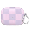 Lilac Vibe Checkered AirPod Case