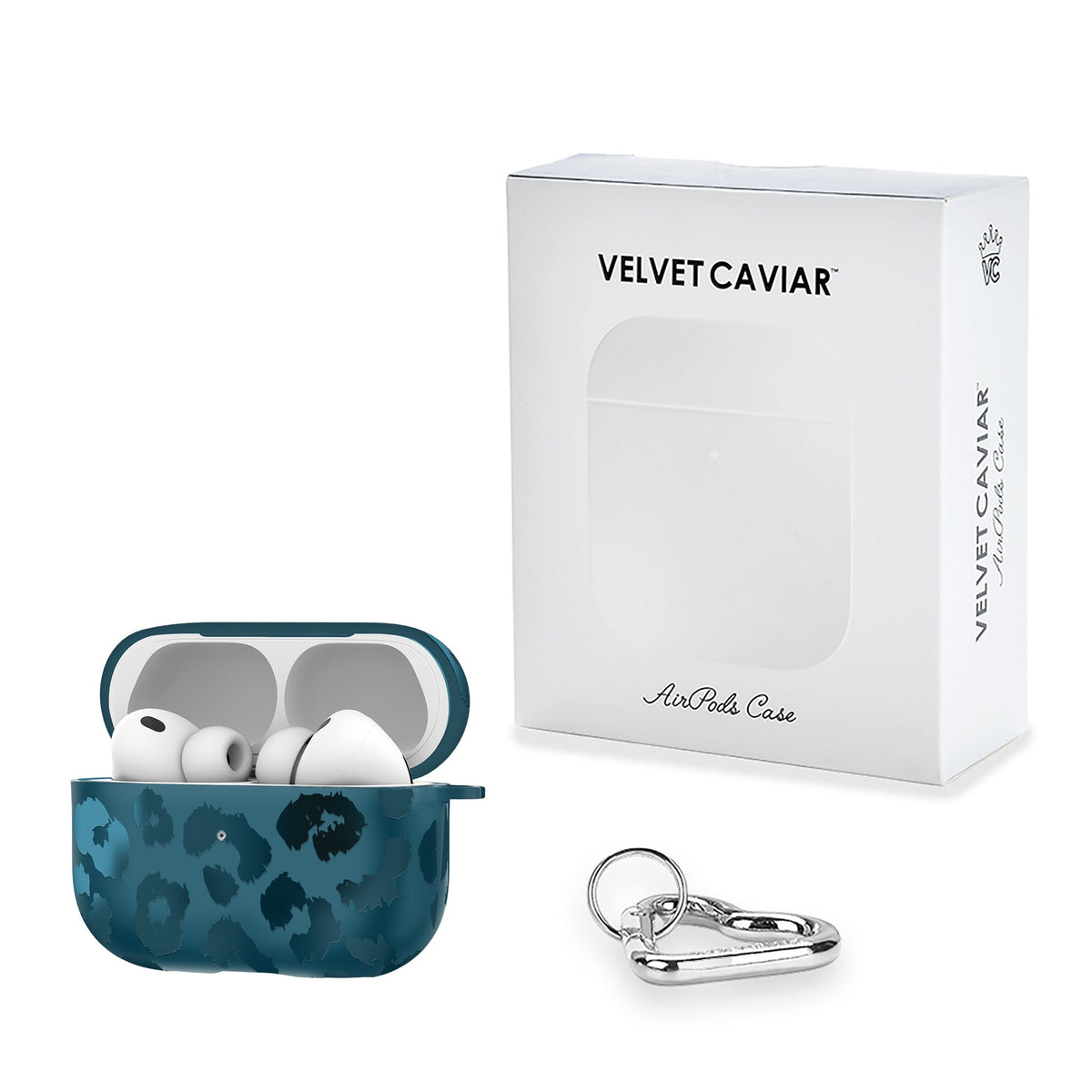 Metallic Navy Leopard AirPod Case