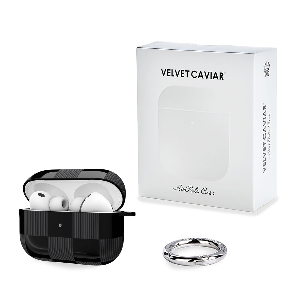 Noir Vibe Checkered AirPod Case