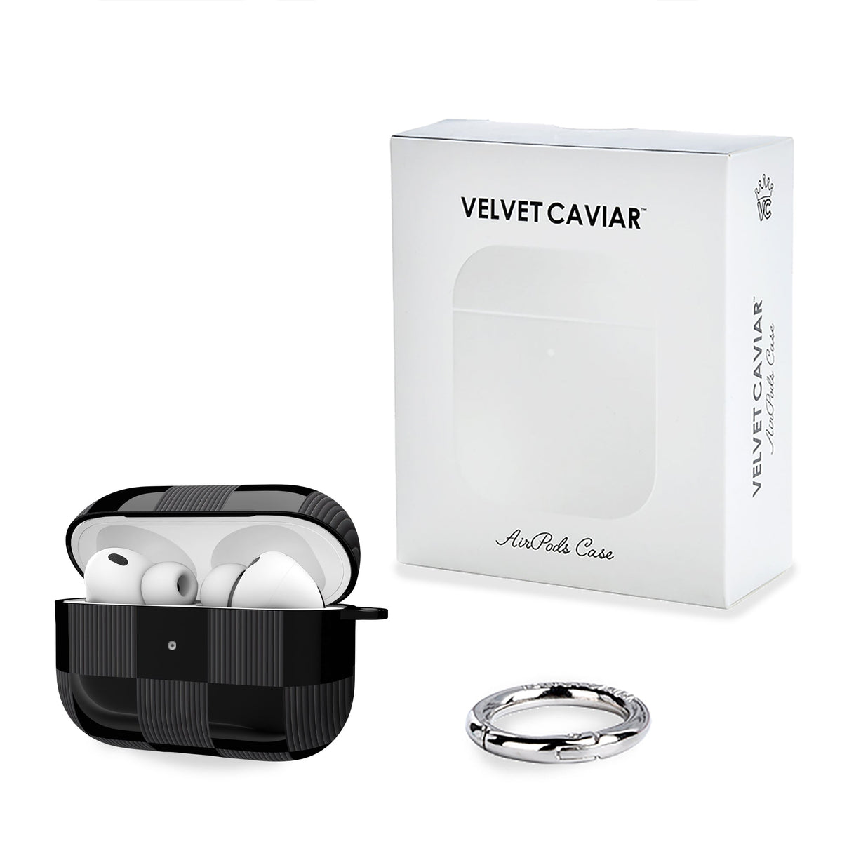 Noir Vibe Checkered AirPod Case