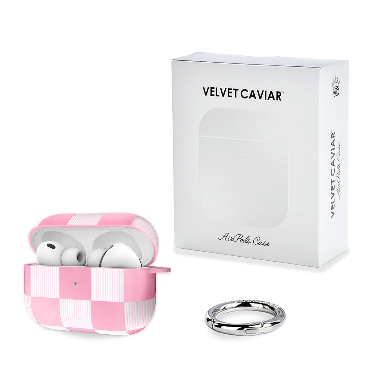 Pink Vibe Checkered AirPod Case