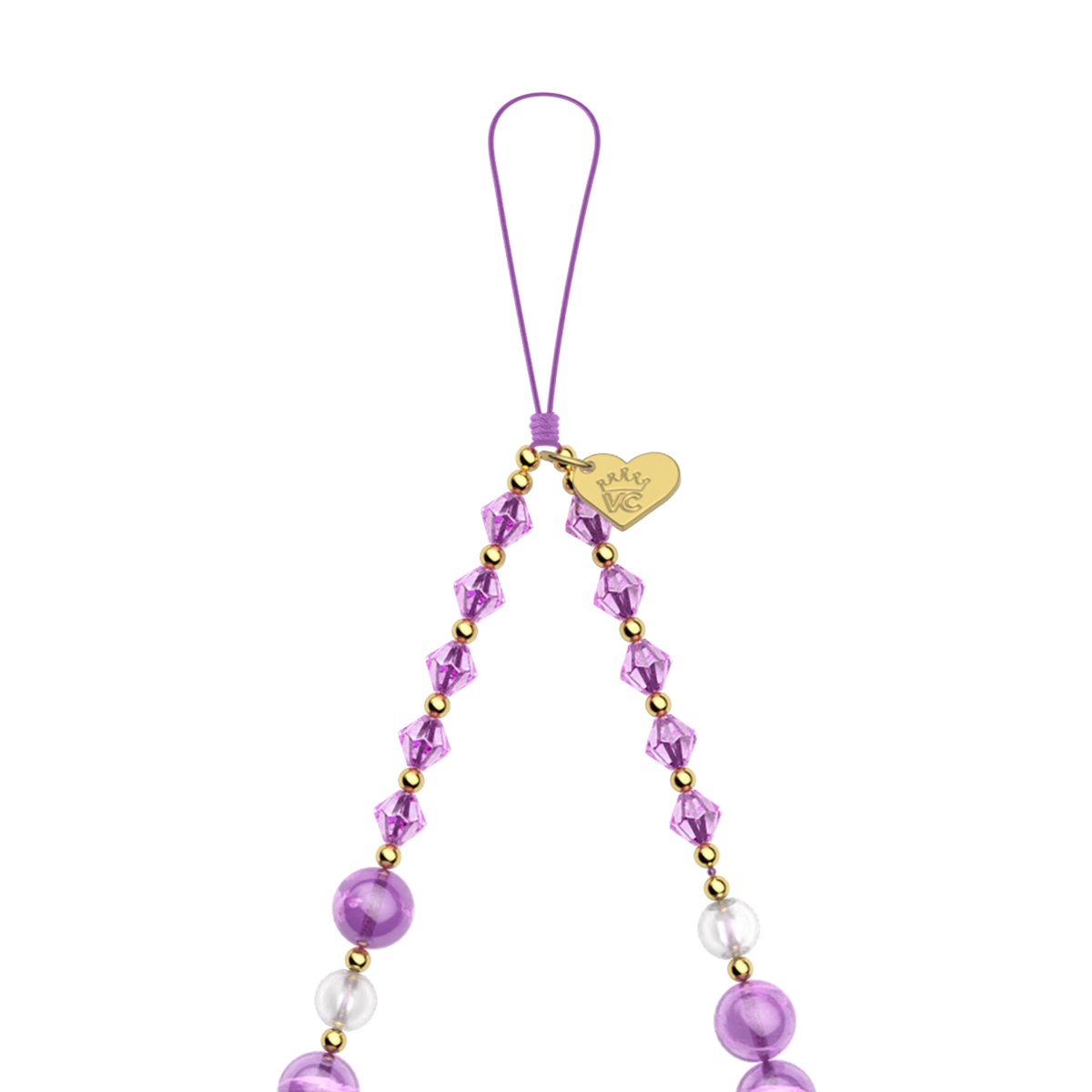 Amethyst Gemstone Phone Charm