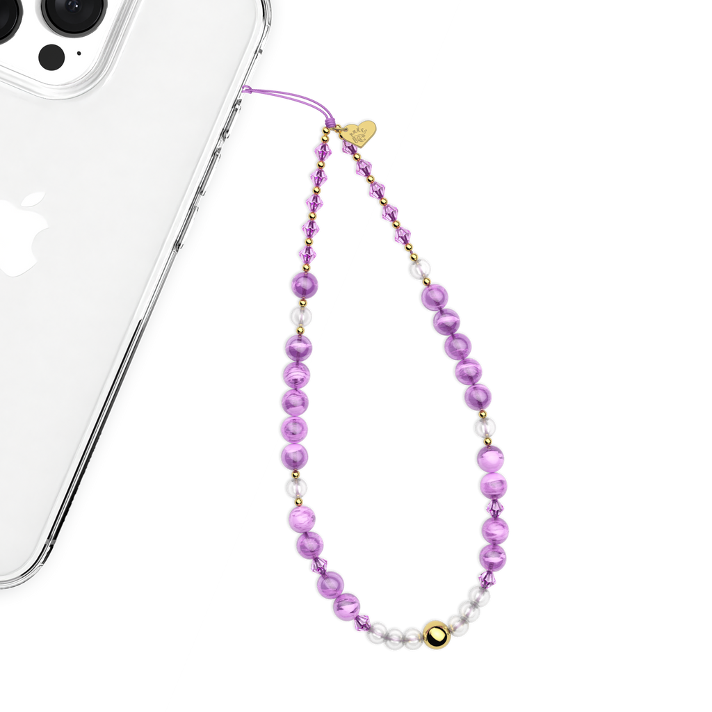 Amethyst Gemstone Phone Charm