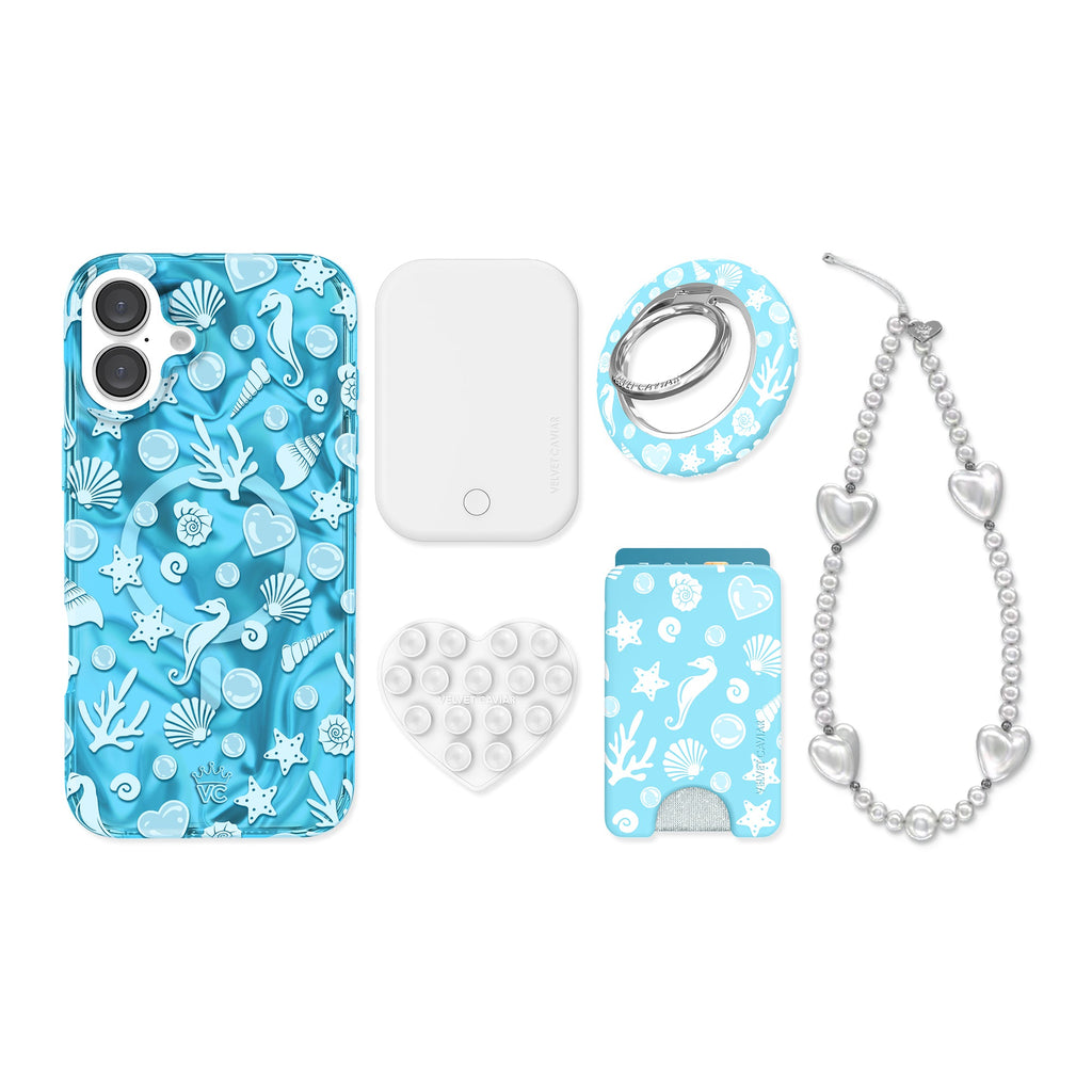 Aquamarine Holo iPhone Bundle Set