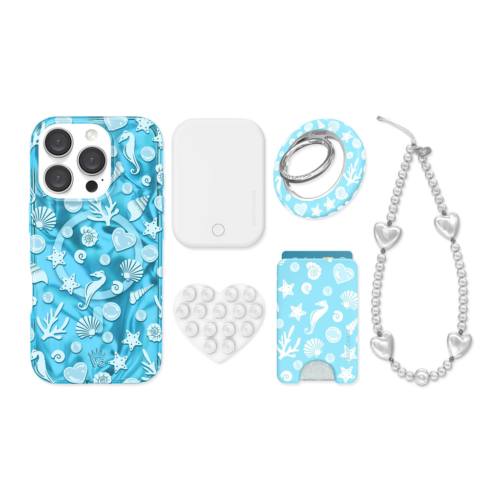 Aquamarine Holo iPhone Bundle Set