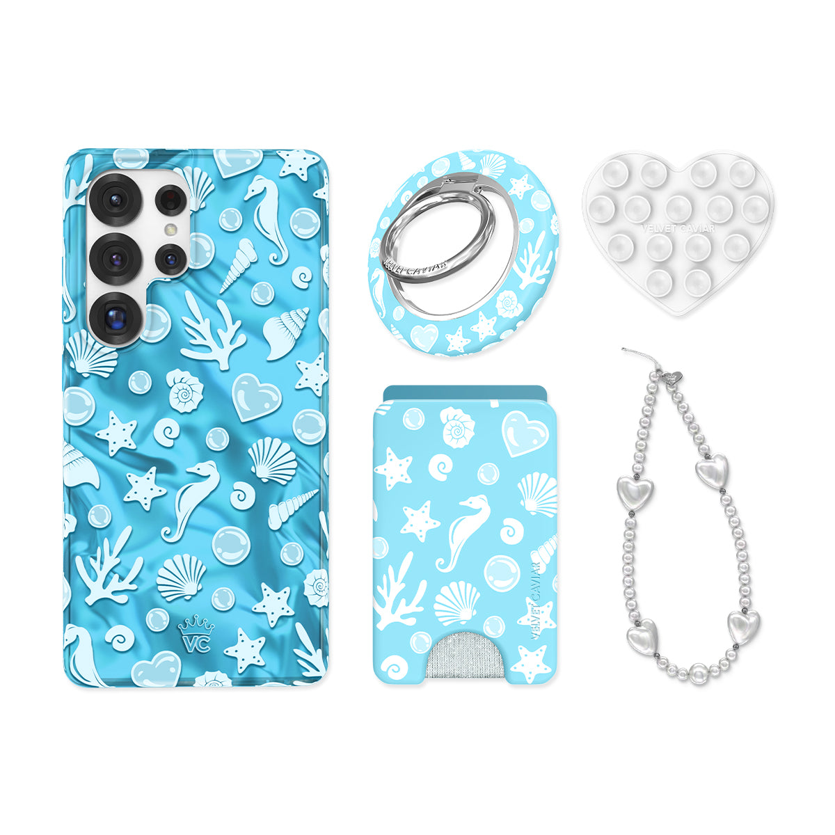 Aquamarine Holo Samsung Bundle Set