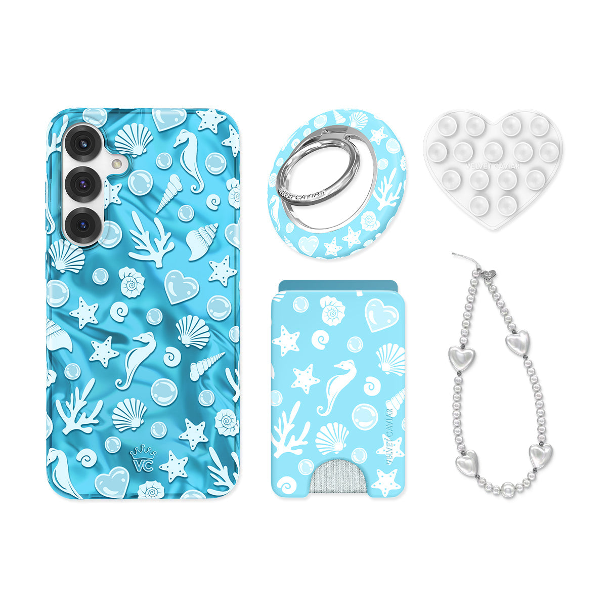 Aquamarine Holo Samsung Bundle Set