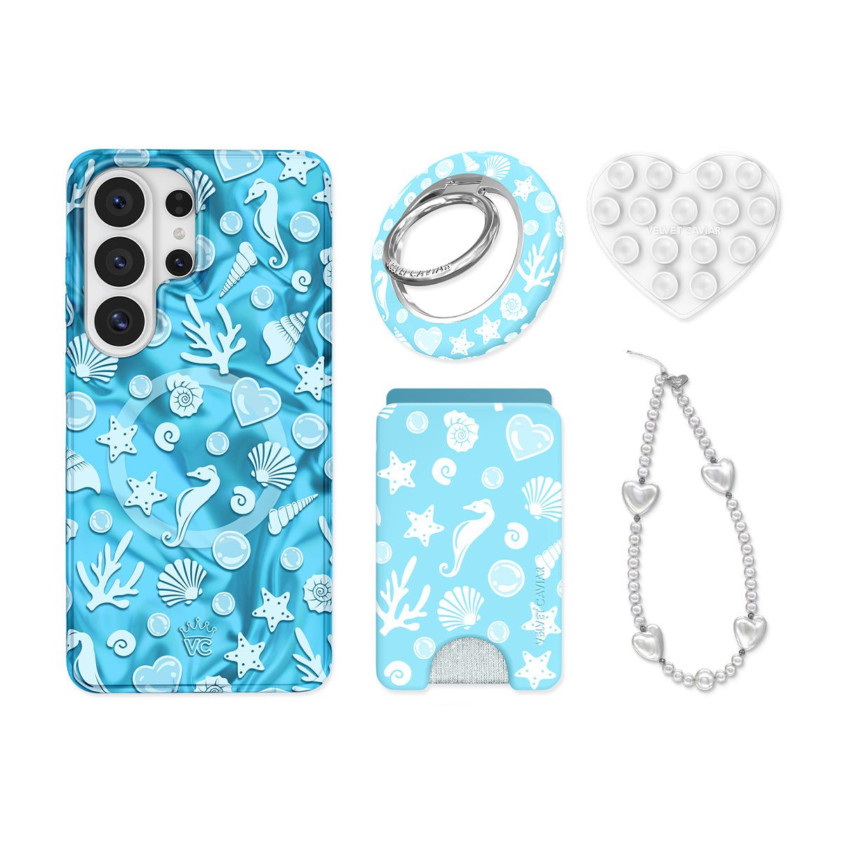 Aquamarine Holo Samsung Bundle Set