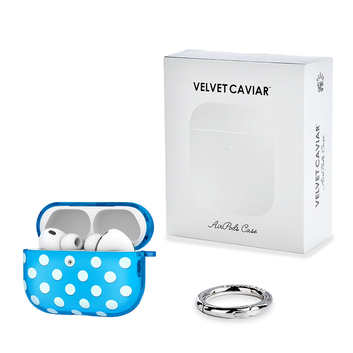 Aquamarine Polka Dot  AirPod Case