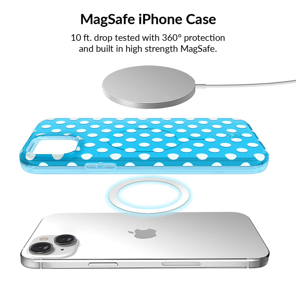 Aquamarine Polka Dot iPhone Bundle Set