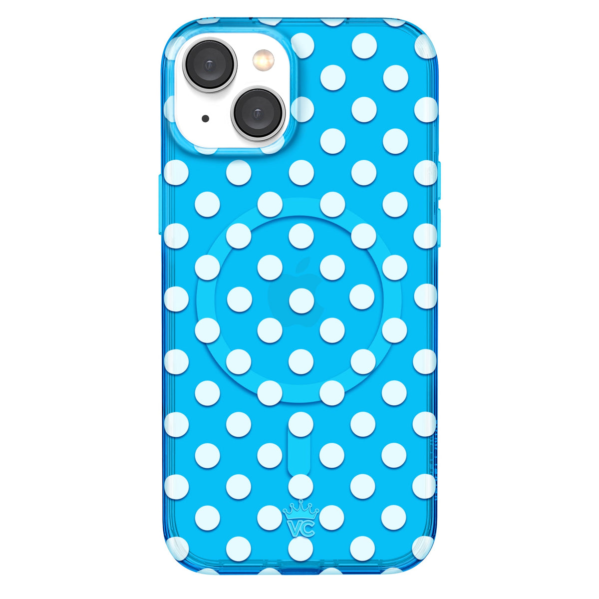 Aquamarine Polka Dot iPhone Case