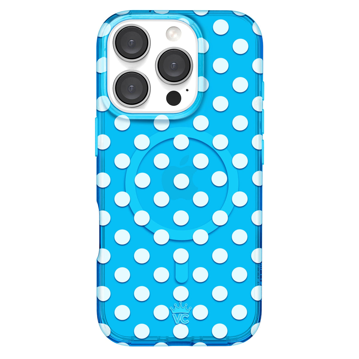 Aquamarine Polka Dot iPhone Case