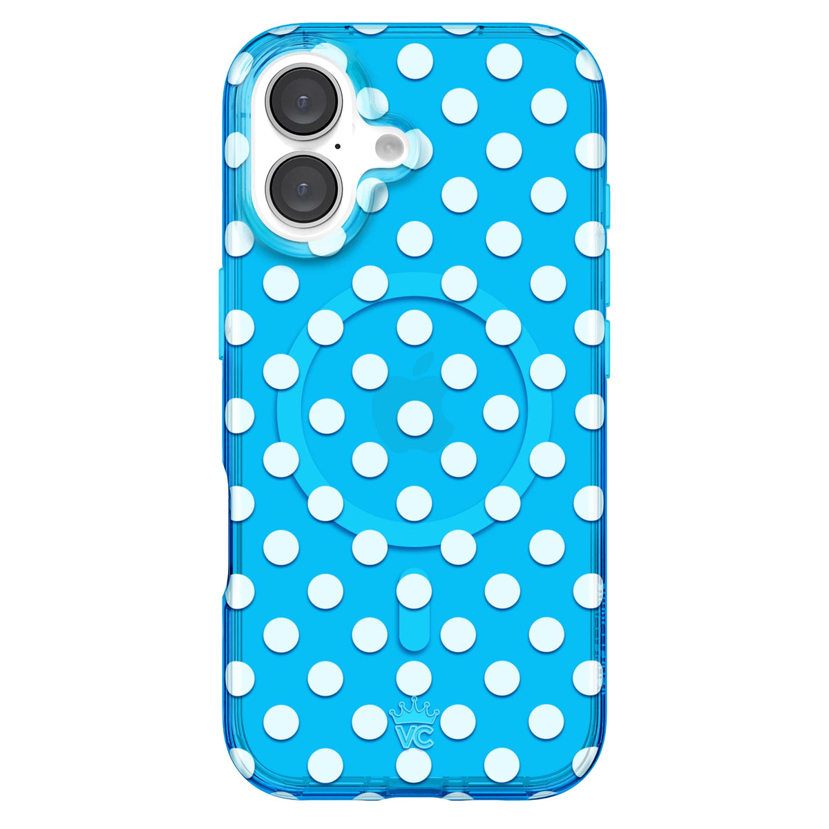 Aquamarine Polka Dot iPhone Case