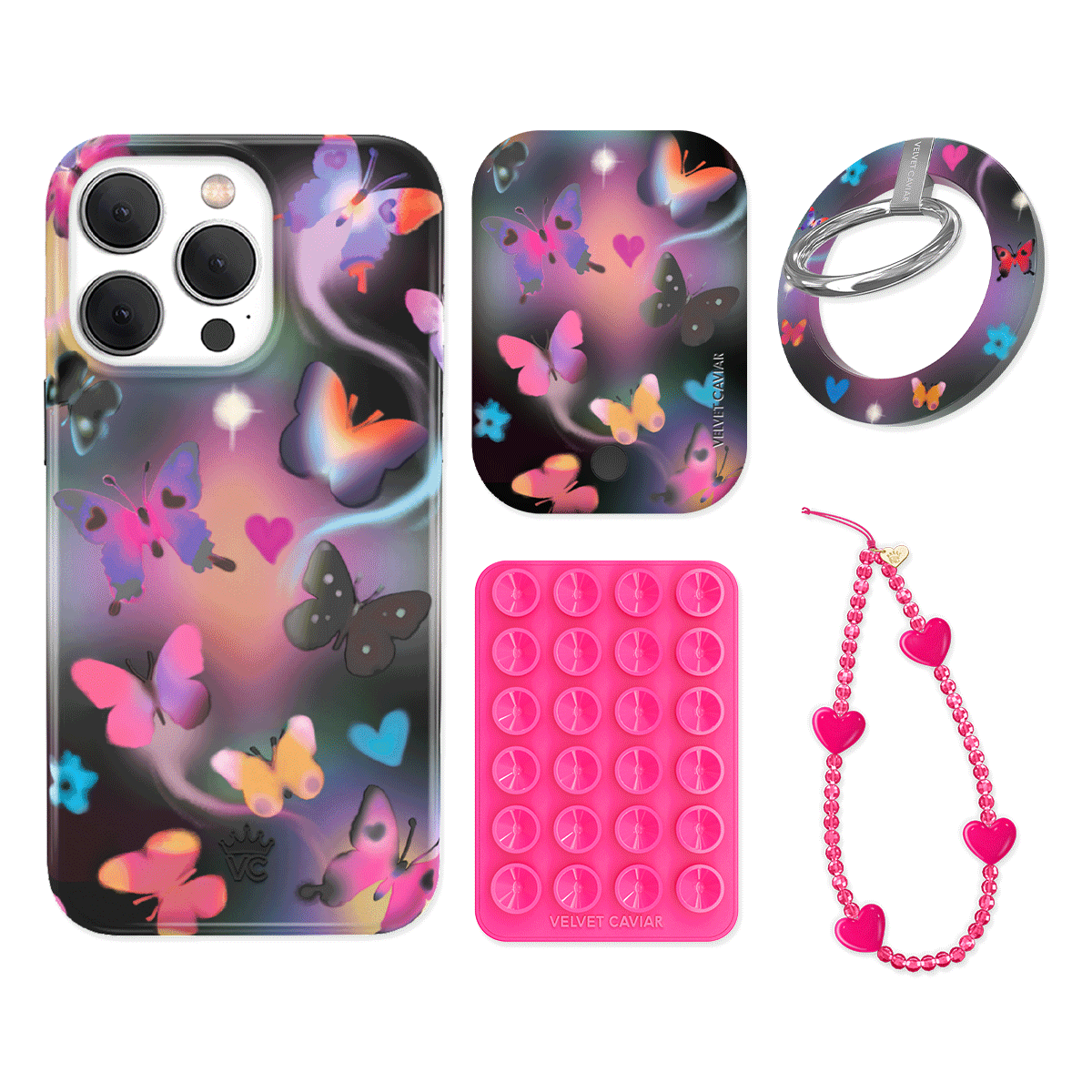 Aurora Butterfly iPhone Bundle Set - Grip