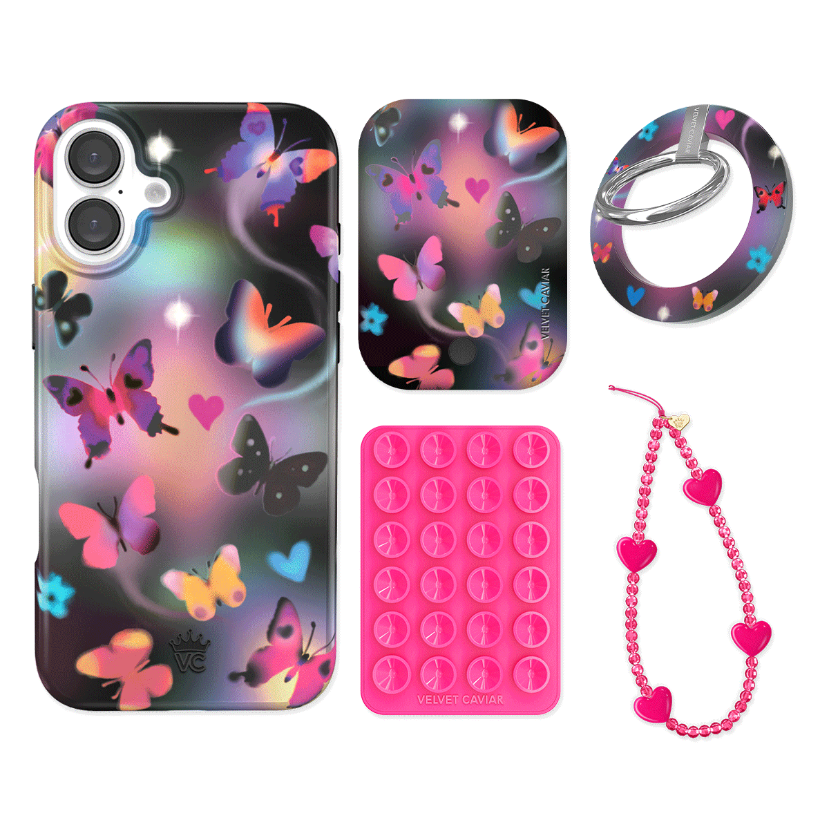 Aurora Butterfly iPhone Bundle Set - Grip