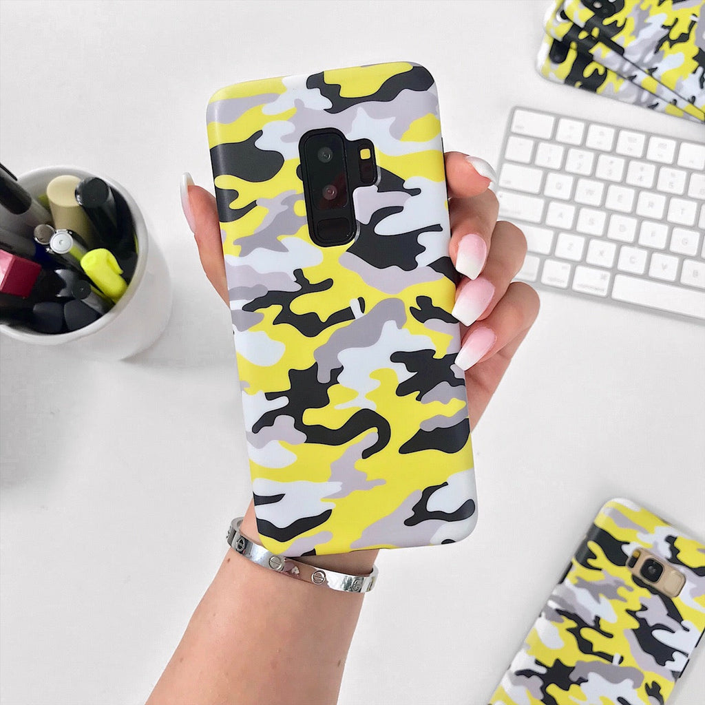 Yellow Camo Samsung Galaxy Case