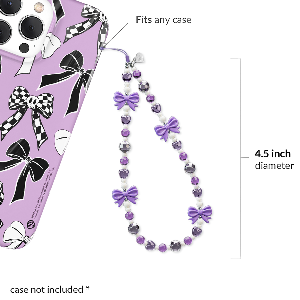 Purple Bows Phone Charm