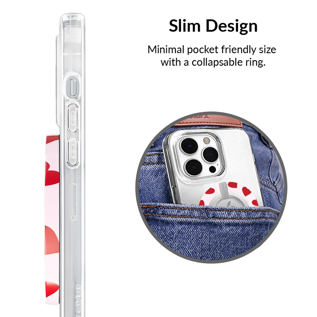 Red Heart MagSafe Grip Ring