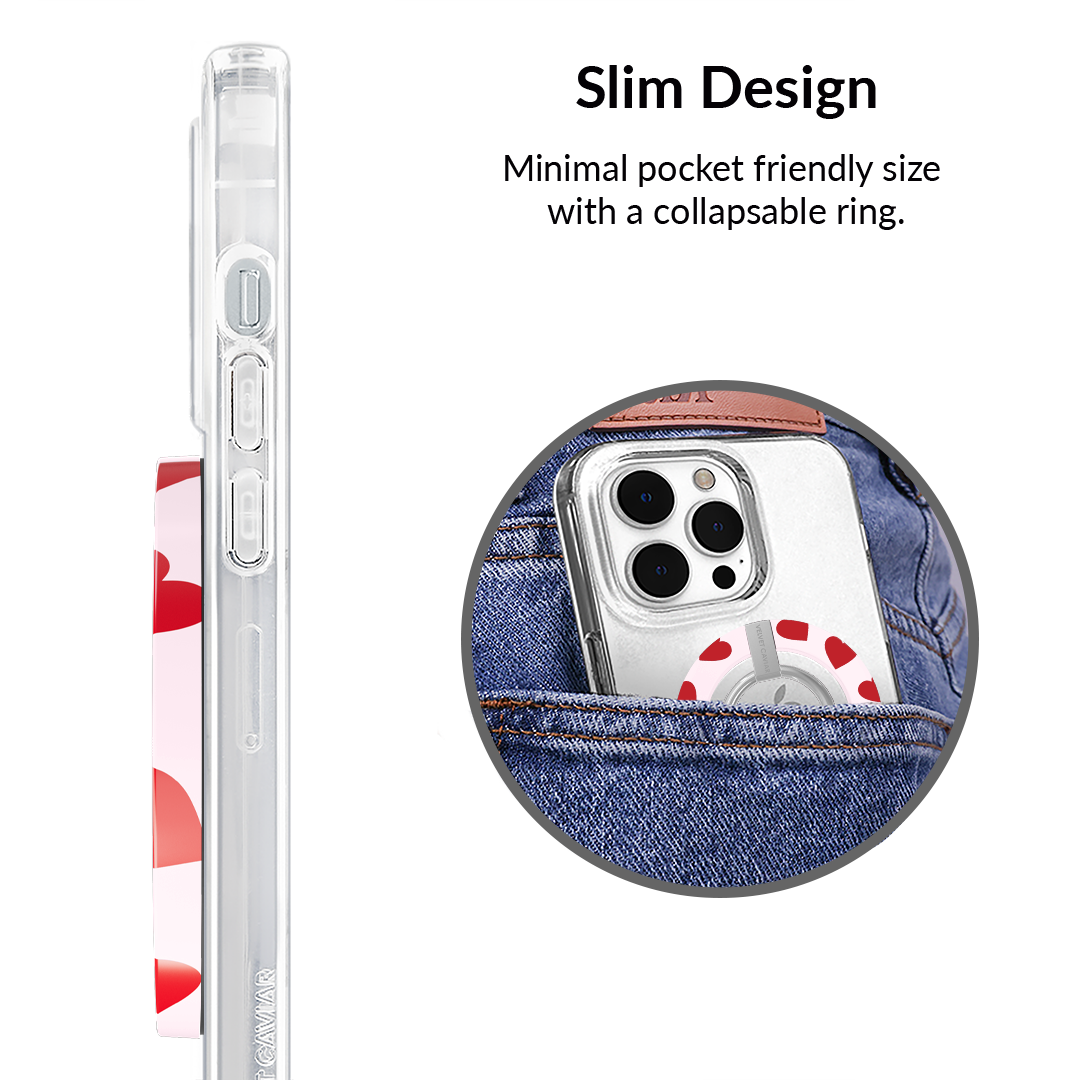 Red Heart MagSafe Grip Ring