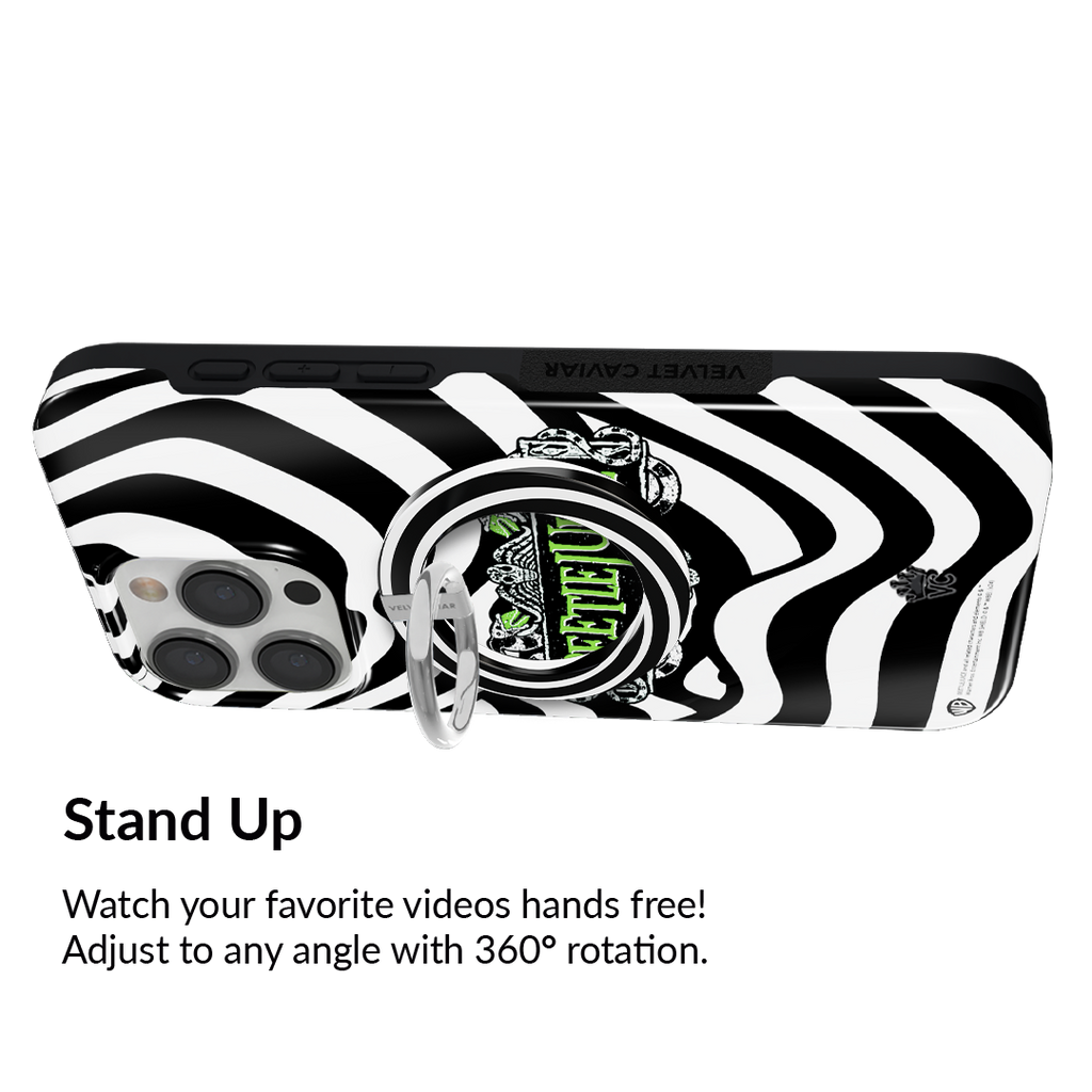 Black & White Swirls MagSafe Grip Ring