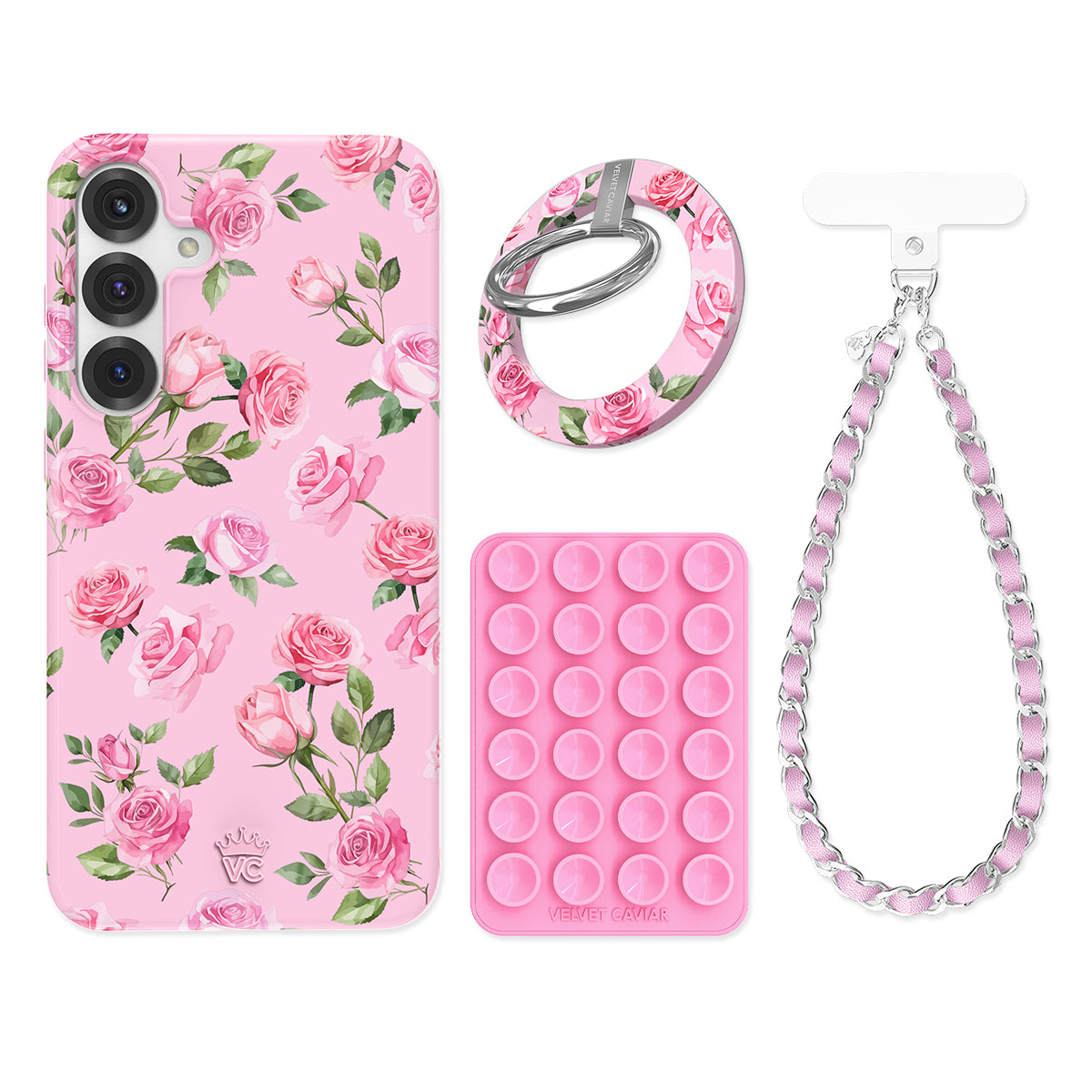 Baby Pink Roses Samsung Bundle Set