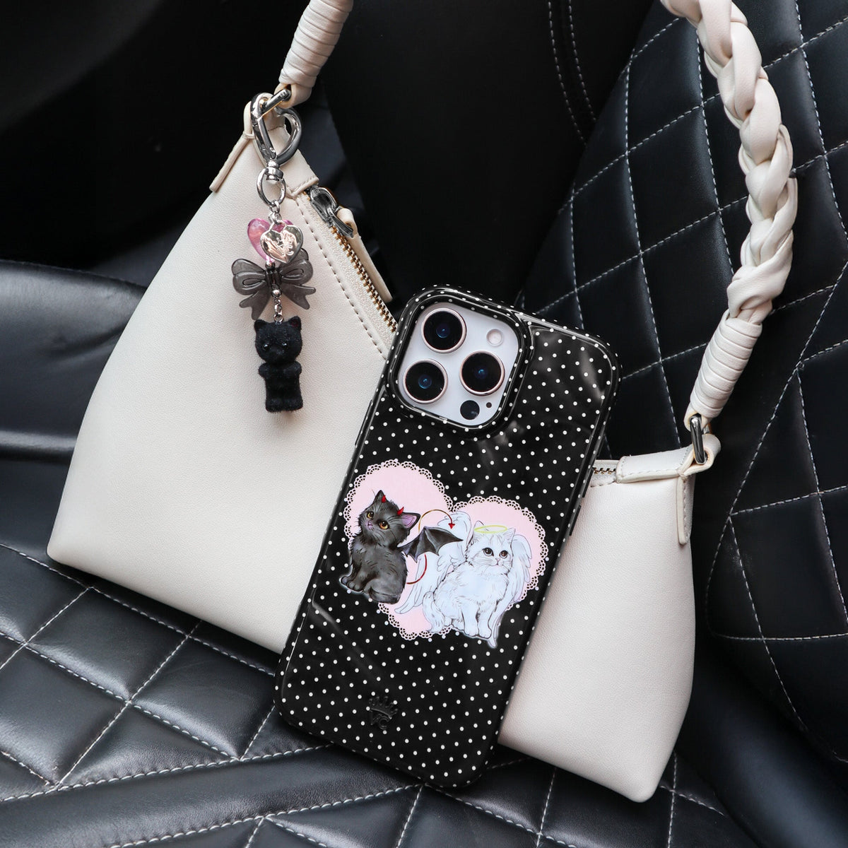 Black Cat Bag Charm