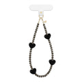 Black Heart Phone Charm