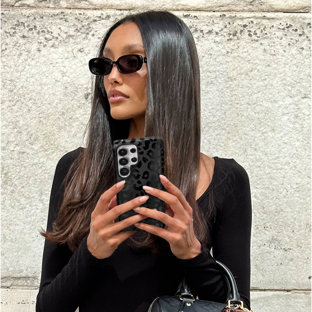 Black Leopard Samsung Case