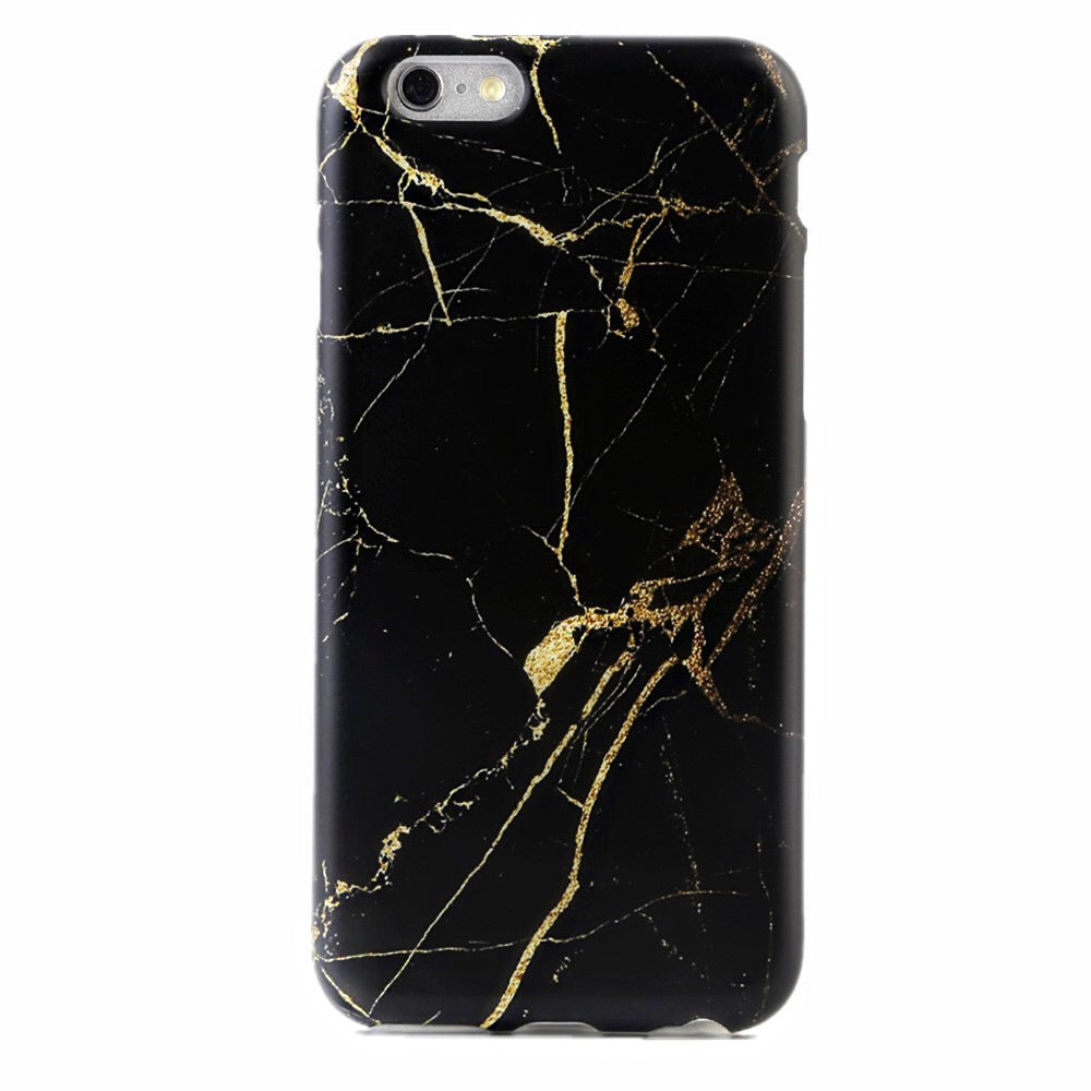 Black & Gold Marble iPhone Case