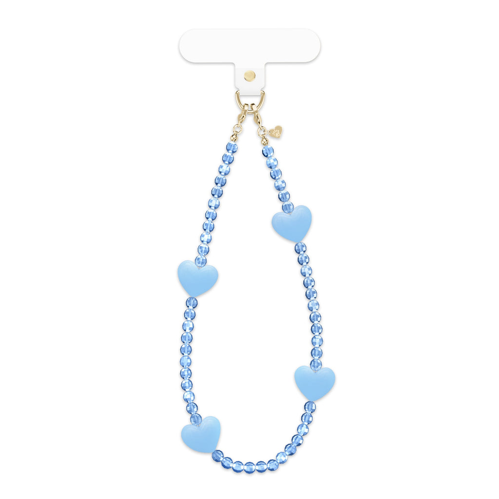 Blue Heart Phone Charm
