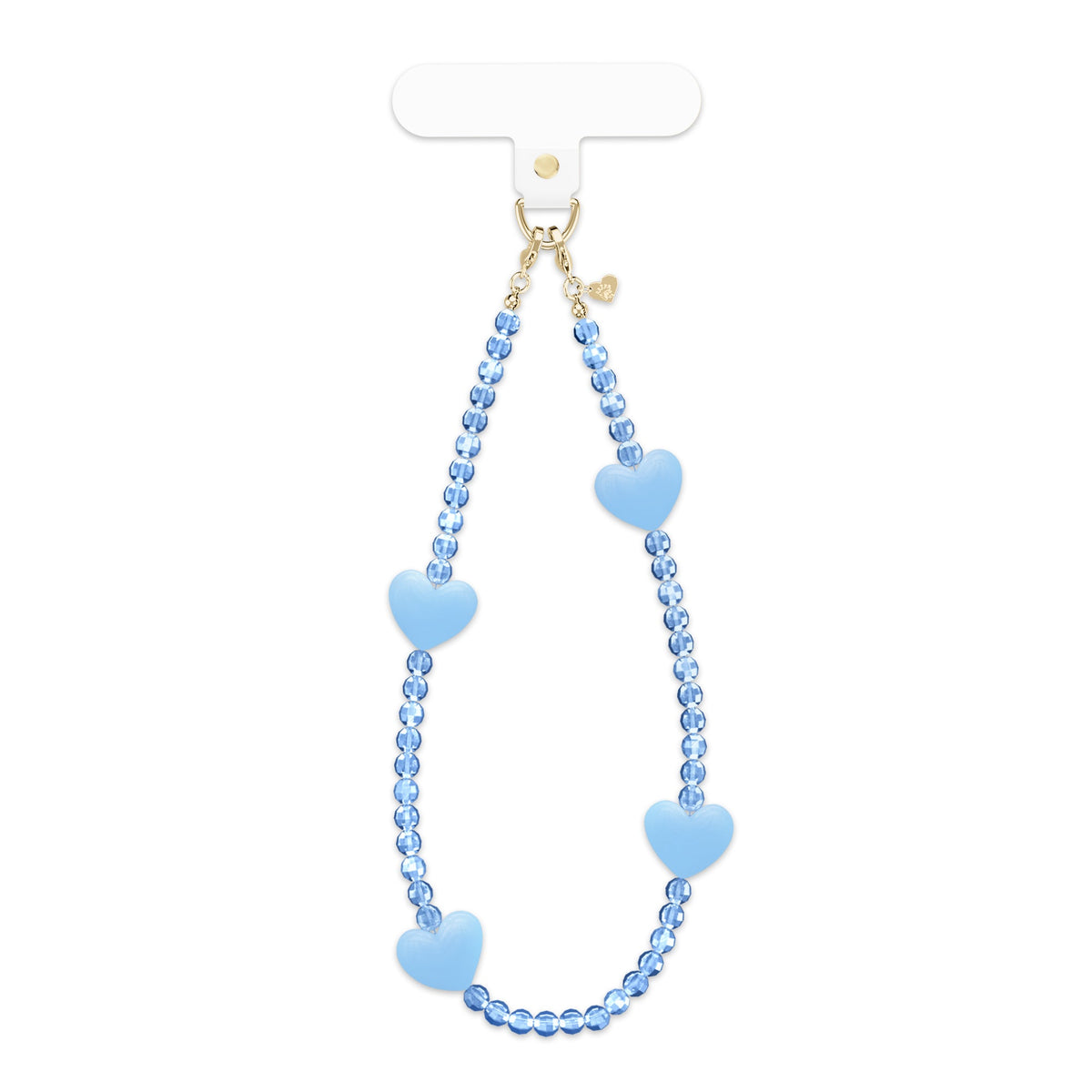 Blue Heart Phone Charm