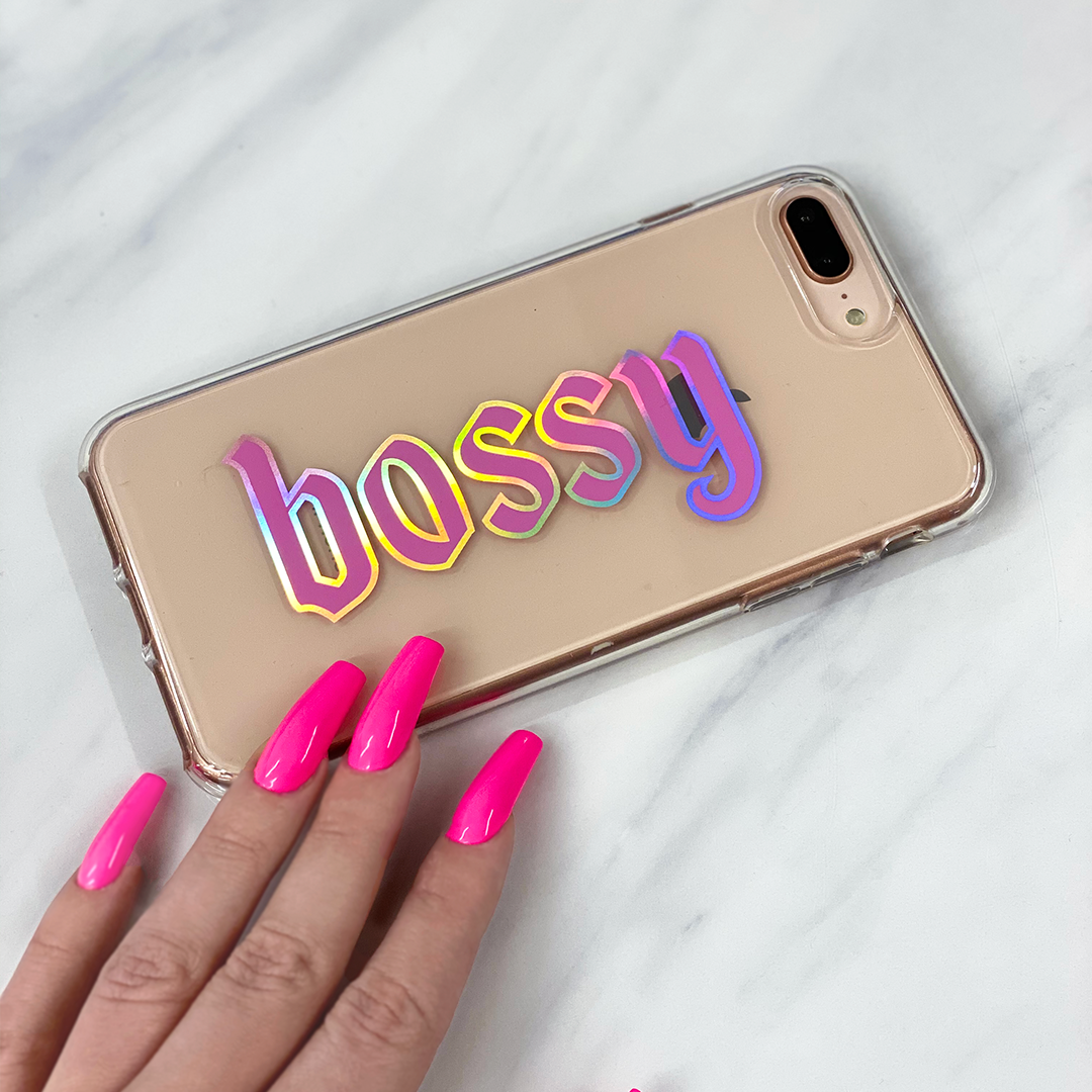 Bossy Clear iPhone Case