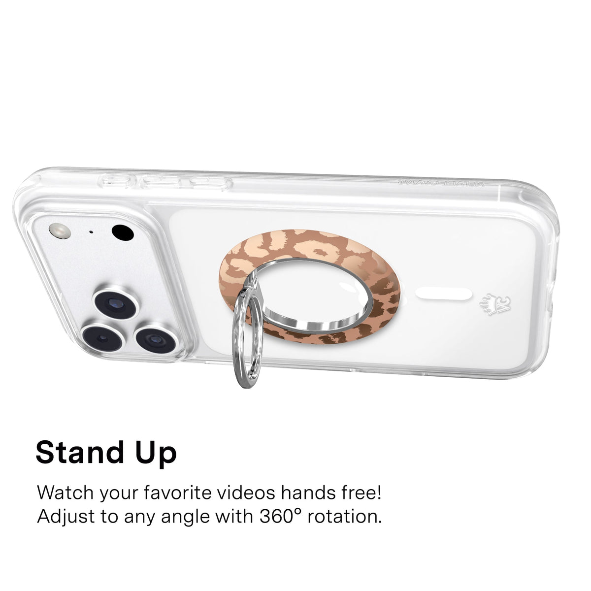 Bronze Chrome Leopard MagSafe Grip Ring