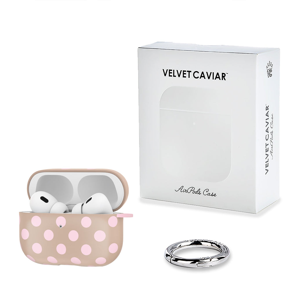 Brown Sugar Polka Dot AirPod Case