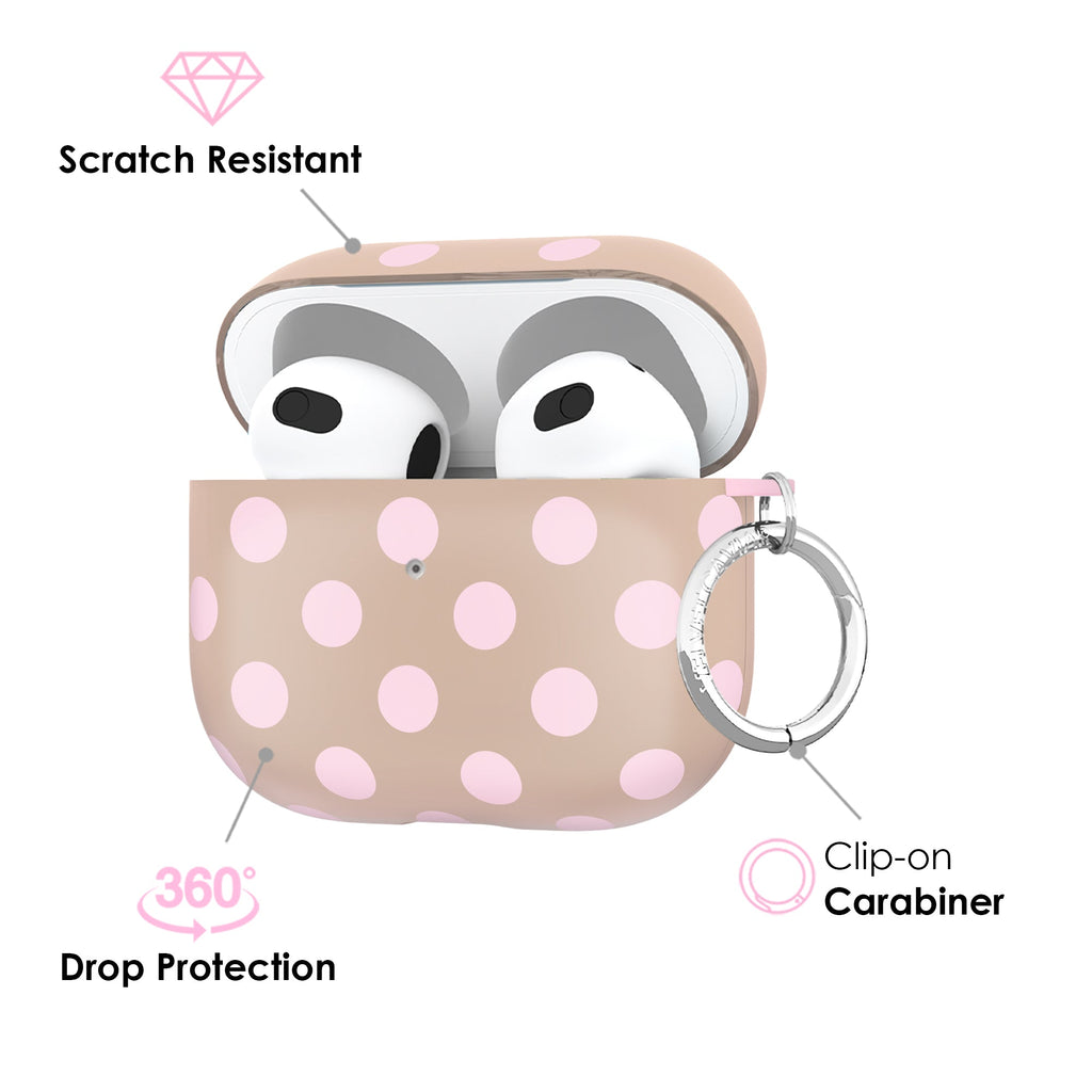 Brown Sugar Polka Dot AirPod Case