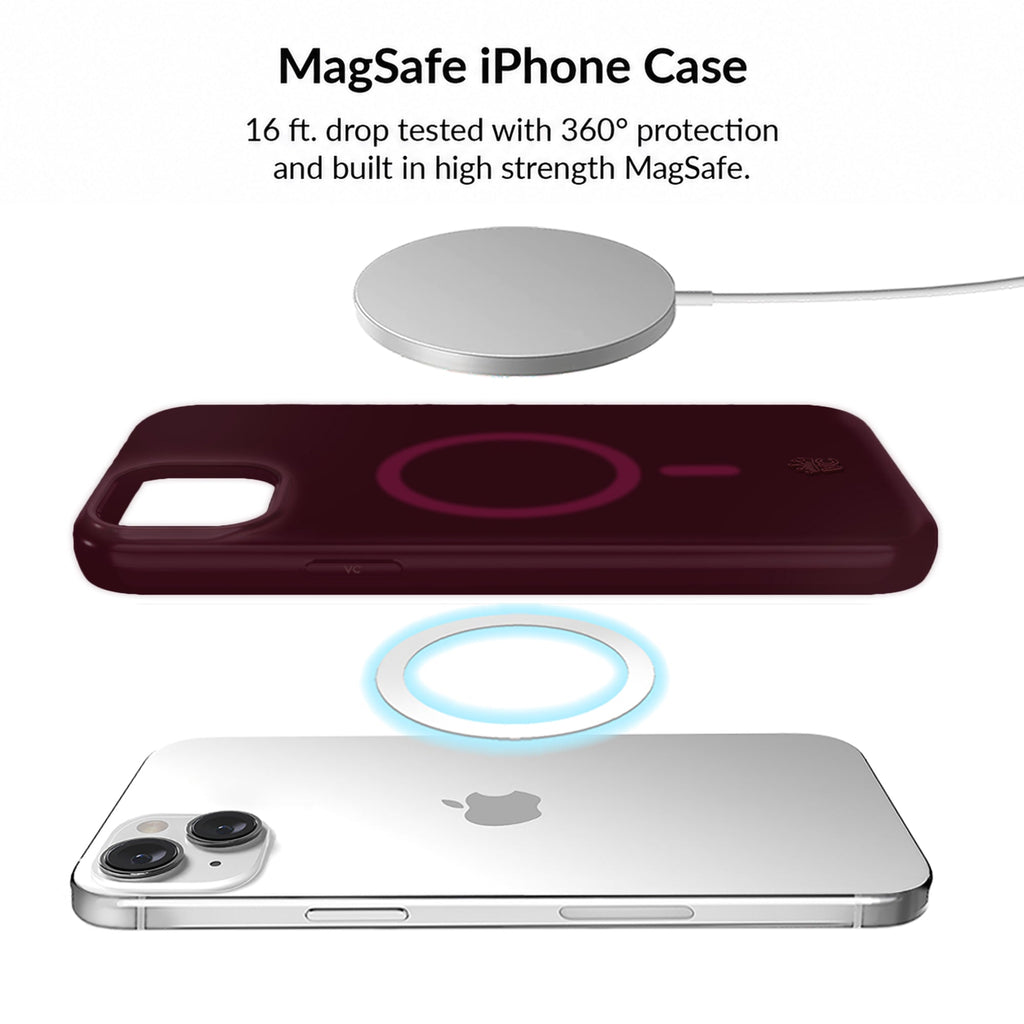 Burgundy 1990 Jelly iPhone Bundle Set
