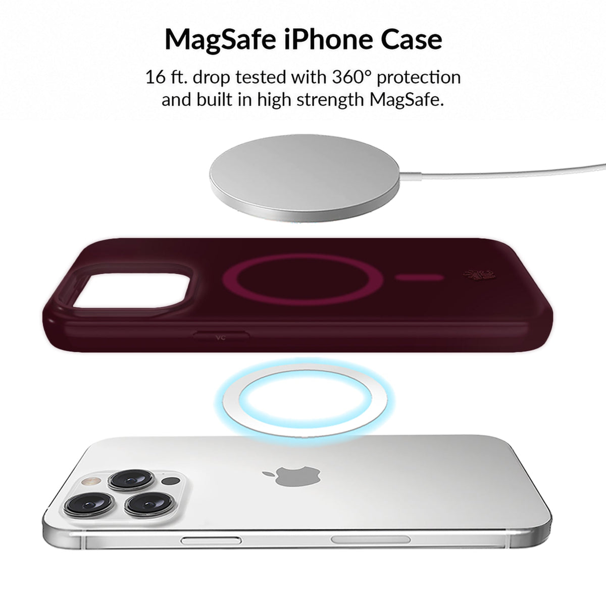 Burgundy 1990 Jelly iPhone Bundle Set