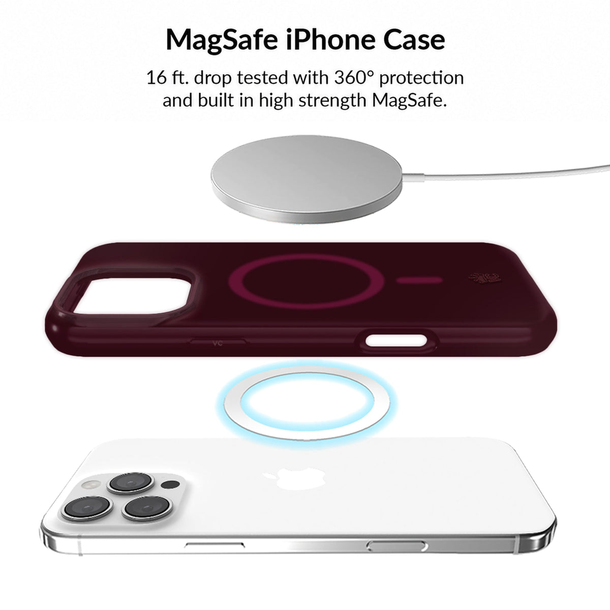 Burgundy 1990 Jelly iPhone Bundle Set