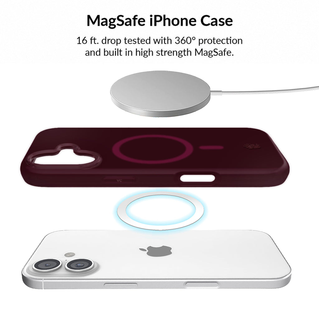 Burgundy 1990 Jelly iPhone Bundle Set