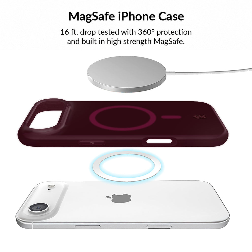 Burgundy 1990 Jelly iPhone Bundle Set