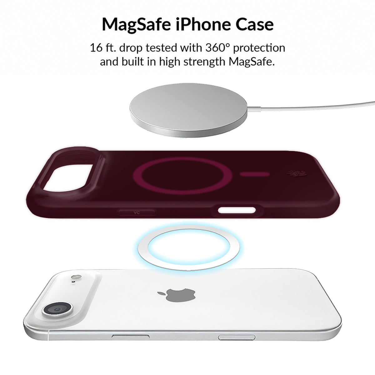 Burgundy 1990 Jelly iPhone Bundle Set