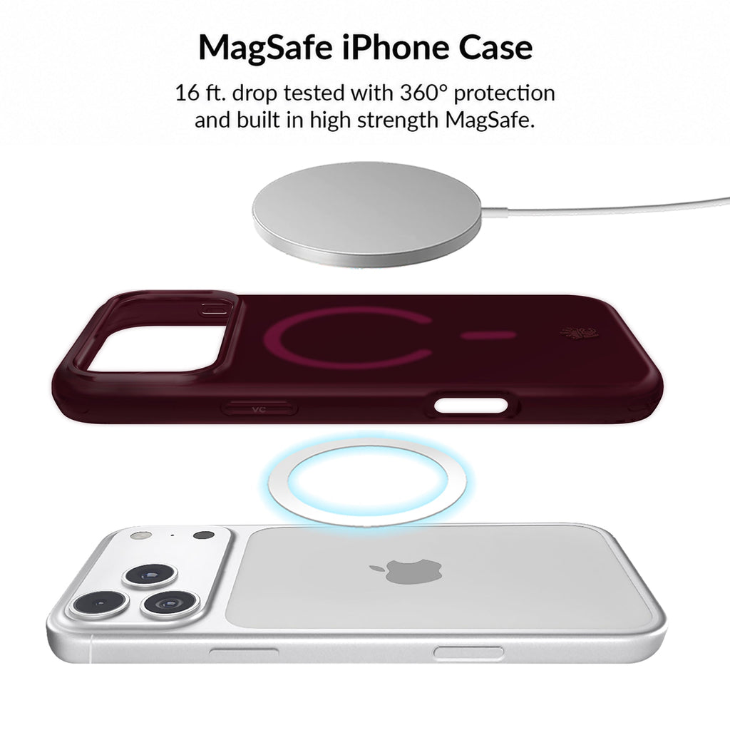 Burgundy 1990 Jelly iPhone Bundle Set