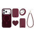 Burgundy 1990 Jelly iPhone Bundle Set