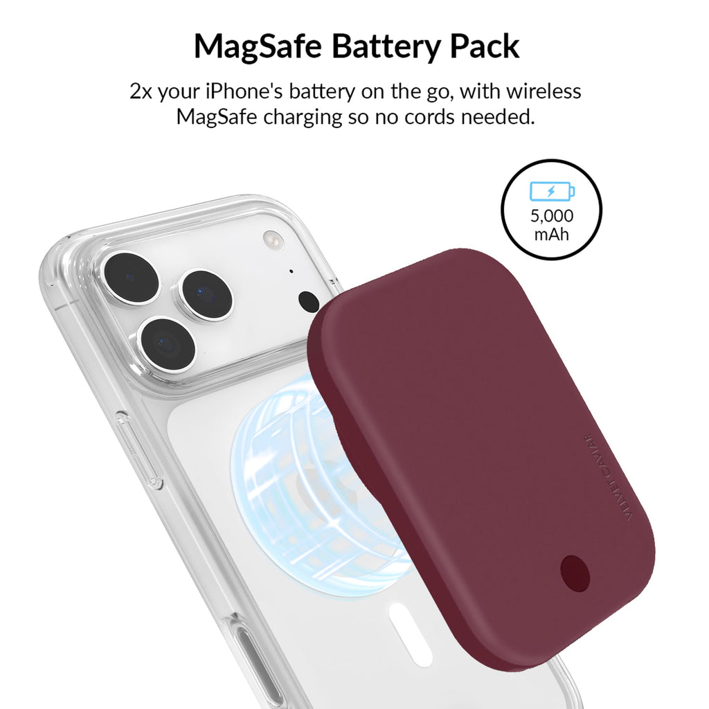 Burgundy 1990 Jelly iPhone Bundle Set