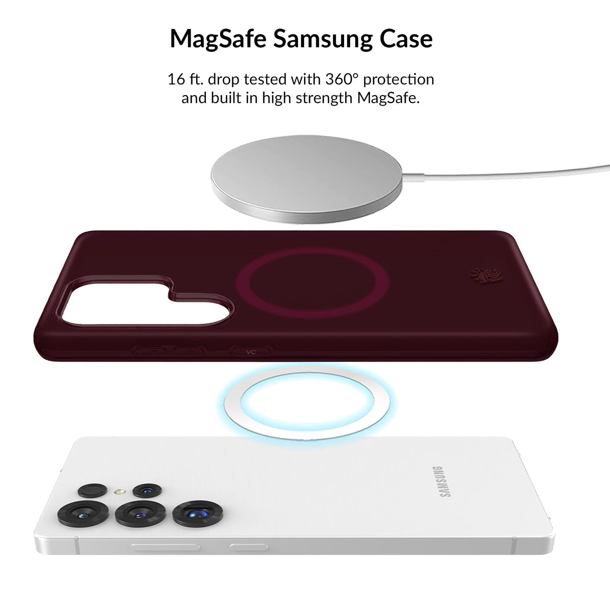 Burgundy 1990 Jelly Samsung Bundle Set
