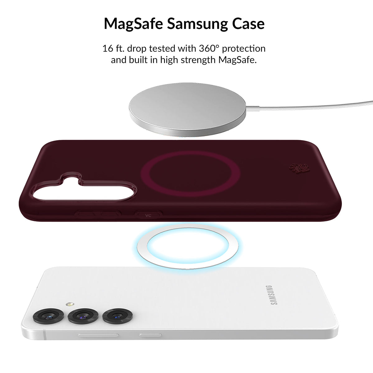 Burgundy 1990 Jelly Samsung Bundle Set