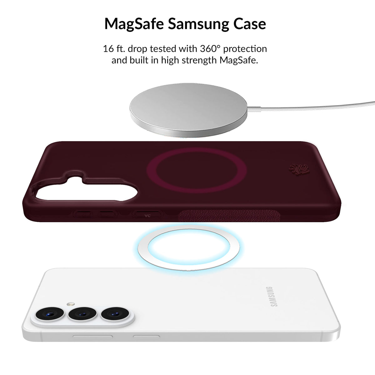 Burgundy 1990 Jelly Samsung Bundle Set