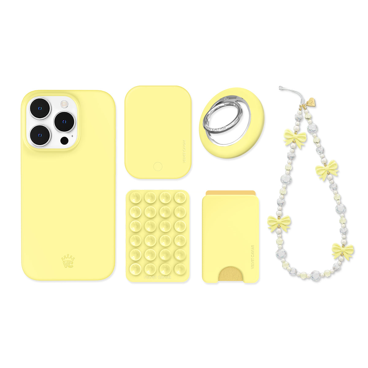 Butter Yellow iPhone Bundle Set